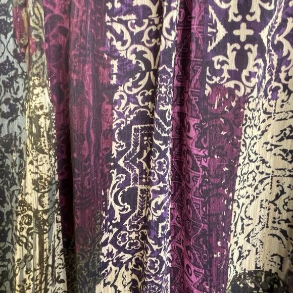 Christopher & Banks Blouse SZ Small‎ Women Purple Chiffon Overlay Tank Lining - Picture 6 of 15